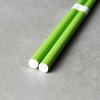 Bețișoare 22,5 cm, transparent verde / alb, bambus, MIJ