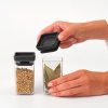 Recipient pentru depozitarea alimentelor TASTY PLUS 150 ml, set de 2 buc, gri închis, Brabantia