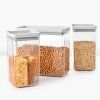 Recipient pentru depozitarea alimentelor TASTY PLUS, set de 3 buc, gri deschis, Brabantia