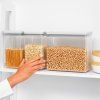 Recipient pentru depozitarea alimentelor TASTY PLUS, set de 3 buc, gri deschis, Brabantia