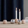 Suport pentru lumânări ORA 6,5 cm, maro, lemn de fag, Stelton