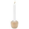 Suport pentru lumânări ORA 6,5 cm, maro, lemn de fag, Stelton
