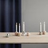 Suport pentru lumânări ORA 8 cm, maro, lemn de fag, Stelton