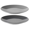 Farfurie pentru cină EMMA 22 cm, set de 2 buc, cenușiu, ceramică, Stelton