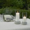 Suport de lumânare pentru cină HURRICANE 24 cm, nisip, gresie, Stelton