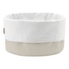 Coș pentru pâine 23 cm, nisip / alb, bumbac, Stelton