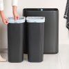 Coș de gunoi Touch top BO TOUCH BIN 2x 30 l, gri închis, oțel, Brabantia