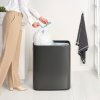 Coș de gunoi Touch top BO TOUCH BIN 2x 30 l, gri închis, oțel, Brabantia