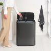 Coș de gunoi Touch top BO TOUCH BIN 2x 30 l, gri închis, oțel, Brabantia