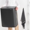 Coș de gunoi Touch top BO TOUCH BIN 2x 30 l, gri închis, oțel, Brabantia