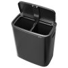 Coș de gunoi Touch top BO TOUCH BIN 2x 30 l, gri închis, oțel, Brabantia