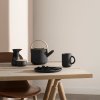 Farfurie pentru cină THEO 22 cm, negru, ceramică, Stelton