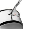 Oală CON CUORE 22 cm, argintiu, cupru, Ruffoni