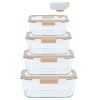 Set recipiente de vid PKV-056, set de 5 buc, Pebbly
