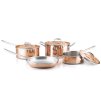 Set de vase pentru gătit CON CLASSE, set de 7 buc, cupru, Ruffoni