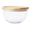 Recipient pentru depozitarea alimentelor PKV-011 770 ml, sticlă/bambus, Pebbly