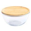 Recipient pentru depozitarea alimentelor PKV-011 770 ml, sticlă/bambus, Pebbly