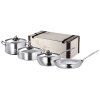 Set de vase pentru gătit OPUS PRIMA, set de 7 buc, argintiu, oțel inoxidabil, Ruffoni
