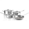 Set de vase pentru gătit CON CUORE, set de 7 buc, argint, cupru, Ruffoni