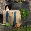 Geantă de cumpărături NBA210 41 cm, bej / verde, bumbac, Pebbly