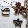 Decorațiuni de Crăciun FIGURA 5 cm, inimă, alb moale, oțel inoxidabil, Stelton