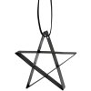 Decorațiuni de Crăciun FIGURA 6 cm, stea, negru moale, oțel inoxidabil, Stelton