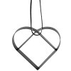Decorațiuni de Crăciun FIGURA 5 cm, inimă, negru moale, oțel inoxidabil, Stelton