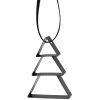 Decorațiuni de Crăciun FIGURA 5,5 cm, brad Crăciun, negru moale, oțel inoxidabil, Stelton