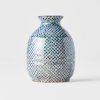 Sticlă de saké SHIBORI, albastru, ceramică, MIJ