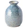 Sticlă de saké SHIBORI, albastru, ceramică, MIJ