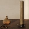 Suport de lumânare cu stâlp BLOCK 11 cm, negru, alamă, ferm LIVING