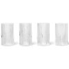 Set pahare pentru aperitiv RIPPLE 140 ml, set de 4 buc, transparent, ferm LIVING