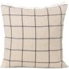 Pernuță decorativă CALM 50 x 50 cm, bej, bumbac / in, ferm LIVING