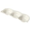 Bol pentru sos TRIPLE POD, alb, ceramică, MIJ