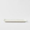 Platou de servit CONTOUR 24 x 15 cm, alb, ceramică, MIJ