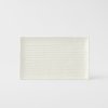 Platou de servit CONTOUR 24 x 15 cm, alb, ceramică, MIJ