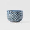 Cupa Sake SHIBORI 30 ml, albastru, ceramică, MIJ