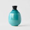Sticlă de saké INK & TURQUOISE, albastru, ceramică, MIJ