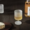 pahare de vin RIPPLE 270 ml, set de 2 buc, alb, ferm LIVING