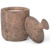 Lumânare parfumată URA SIENNA ARSĂ 13 cm, maro, gresie, ferm LIVING
