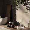 Vază ARY 7,5 cm, maro, gresie, ferm LIVING