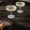Pahar pentru șampanie RIPPLE 150 ml, set de 2 buc, alb, ferm LIVING