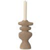 Suport de lumânare pentru cină YARA 19,5 cm, nisip, gresie, ferm LIVING