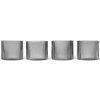 Pahar de apă RIPPLE 200 ml, set de 4 buc, gri, ferm LIVING