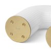 Lampă de masă portabilă VUELTA 22,5 cm, LED, alb, sticlă, ferm LIVING
