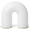 Lampă de masă portabilă VUELTA 22,5 cm, LED, alb, sticlă, ferm LIVING