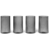 Set pahare pentru aperitiv RIPPLE 140 ml, set de 4 buc, gri, ferm LIVING