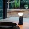 Lampă de masă portabilă MANTLE 19 cm, albastru, oțel inoxidabil, Tala