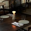 Lampă de masă portabilă MANTLE 19 cm, alb, oțel inoxidabil, Tala