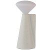 Lampă de masă portabilă MANTLE 19 cm, alb, oțel inoxidabil, Tala